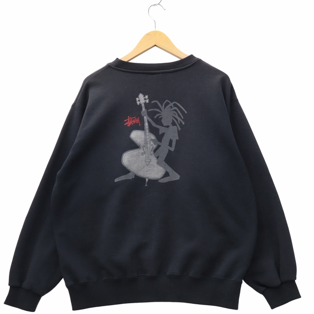 ステューシー STUSSY 90s ヴィンテージ USA製 ロゴプリント クルー