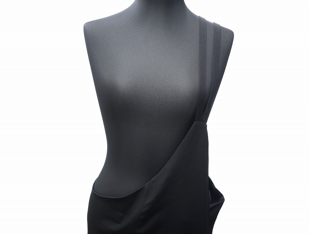 ワイズ Y's ウール ギャバジン アシンメトリー ワンショルダー