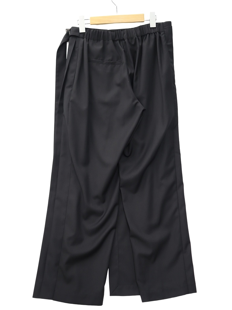 未使用品 ワイズ Y's 24SS アシンメトリー ラップ プリーツ