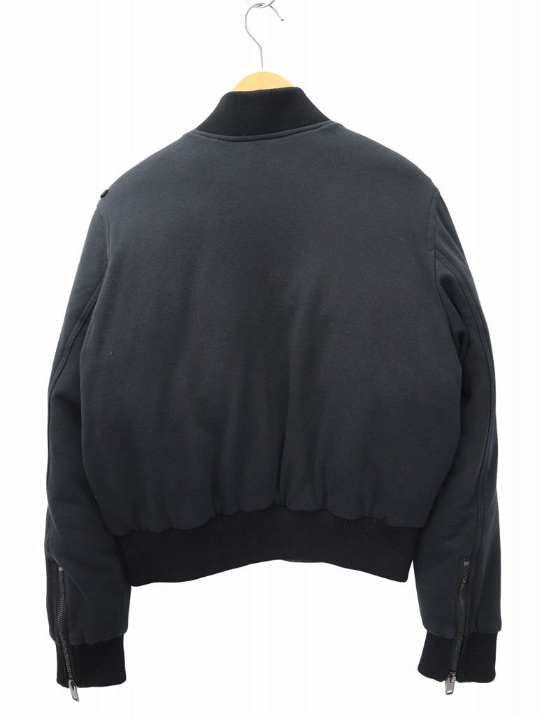 ディーゼル DIESEL コットン ナイロン 切替 ボンバージャケット BLACK 
