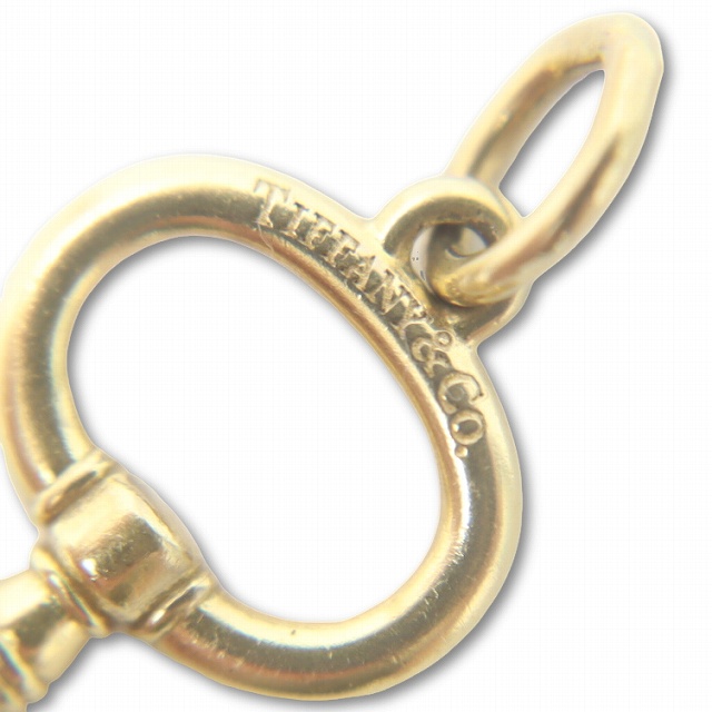 ティファニー TIFFANY & CO. K18 750 オーバルキー ペンダントトップ