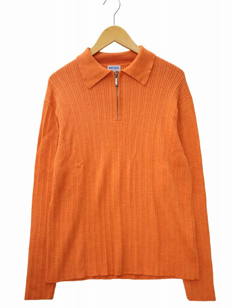 ケンゾーオム KENZO HOMME ハーフジップ 長袖 プルオーバー ニット 