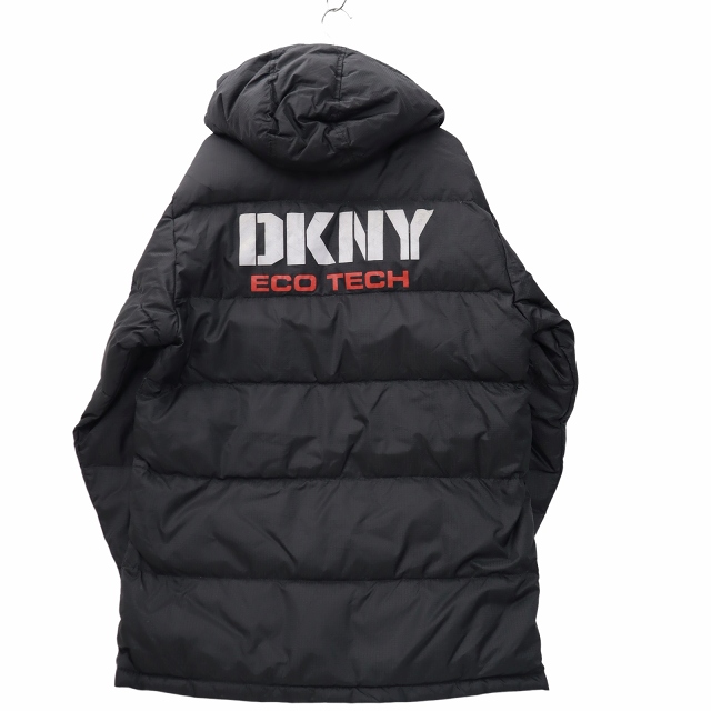 ダナキャランニューヨーク DKNY ロゴプリント ジップアップ ナイロン 