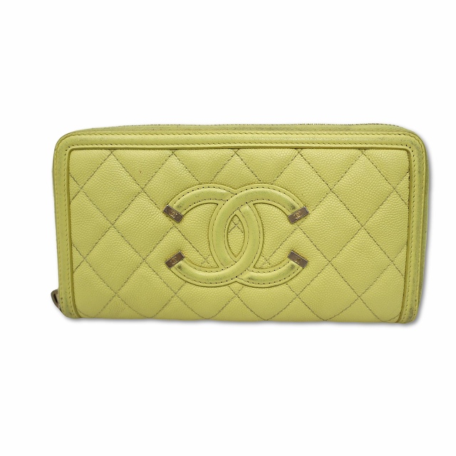 シャネル CHANEL マトラッセ CCフィリグリー ロングウォレット  