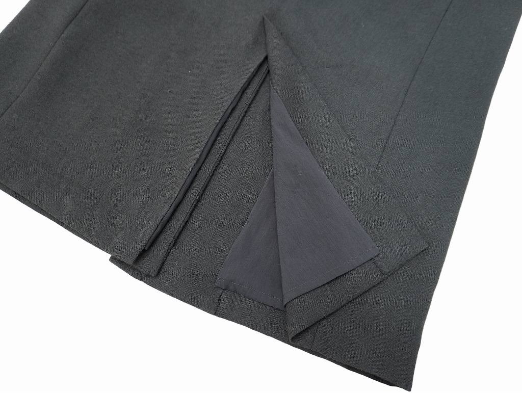 パシオーネ PASSIONE Vネック ロング ジレ 38 BLACK(ブラック