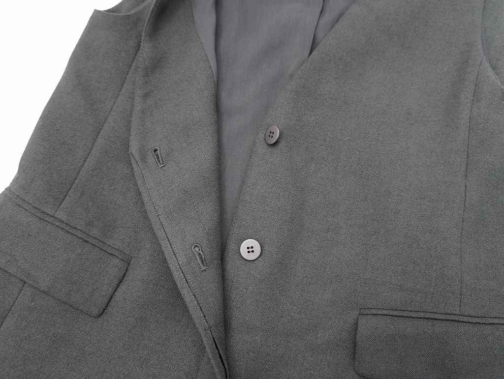 パシオーネ PASSIONE Vネック ロング ジレ 38 BLACK(ブラック