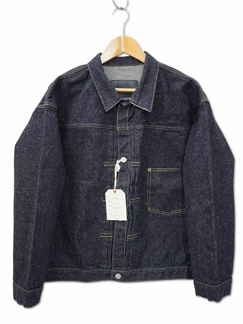 未使用保管品 CALEE キャリー インディゴブルー デニムジャケット 中古・古着通販】CALEE (キャリー) 1st ノーカラー デニムジャケット