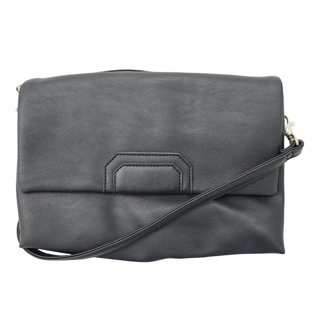 スライ SLY 2way レザー クラッチ ショルダーバッグ BLACK(ブラック 