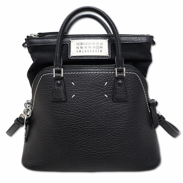 美品△Maison Margiela 11 メゾンマルジェラ11 S56WG0081 5AC マイクロ レザー 2WAY ハンドバッグ ショルダーバッグ 正規品 定価299200円 メゾンマルジェラ 11 Maison Margiela 11 S56WG0082 グレイニーレザー