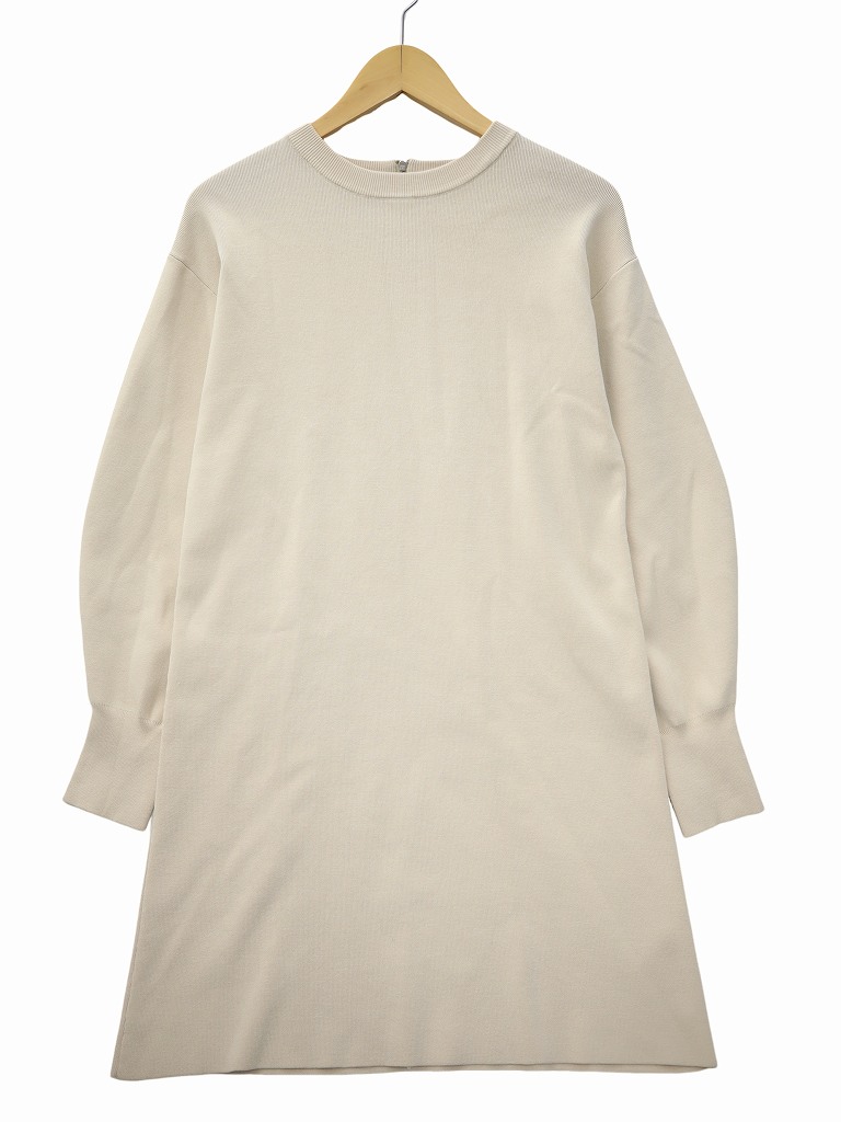 ミラオーウェン Mila Owen クルーネック 長袖 プルオーバー ニット チュニック 0(S) IVORY(アイボリー) 春秋 レディース