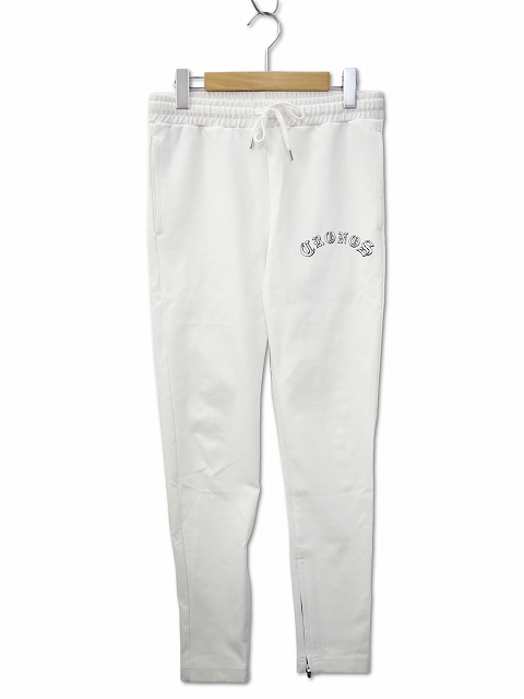 CRONOS クロノス BLACK LETTER LOGO LONGPANTS ブラック レター ロゴ CRONOS ブラック/ホワイト ジャージ