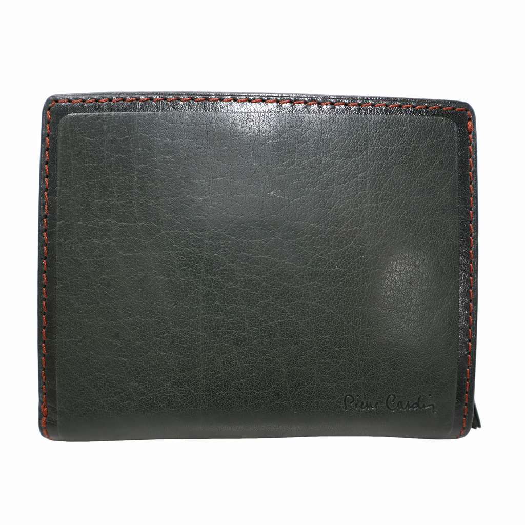 未使用品 ピエールカルダン Pierre Cardin ロゴ刻印 レザー 二つ折り 