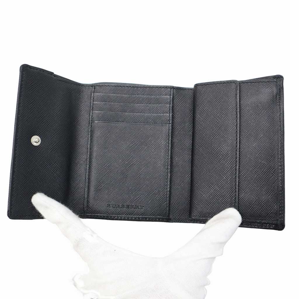 バーバリー BURBERRY ノバチェック 三つ折り 財布 ウォレット IVORY