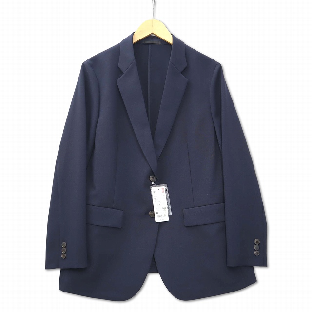 未使用品 ユニクロ UNIQLO 456073 感動ジャケット テーラード シングル 【新品未使用】ユニクロUNIQLO 感動ジャケットネイビー