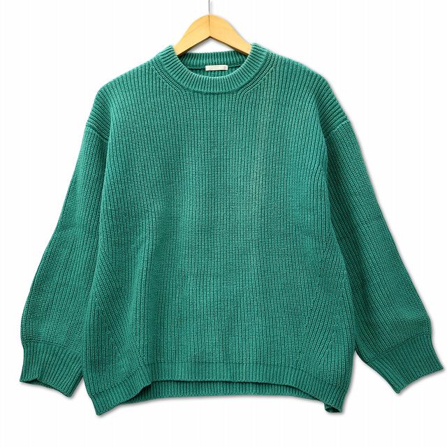 新品未使用　CPG GOLF グリーン セーター メンズ CPG ゴルフウェア セーター フラワーロゴラインセーター