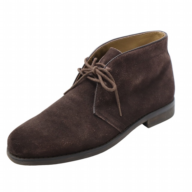 テットオム TETE HOMME スエード チャッカブーツ 26cm DARK BROWN