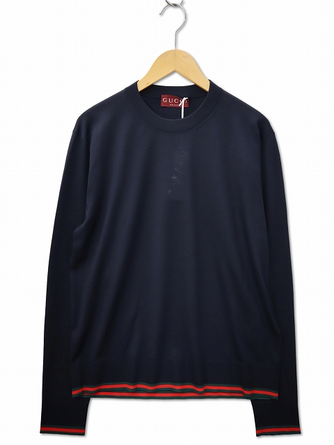 未使用品 グッチ GUCCI 2025SS 814531 クルーネック シェリーライン