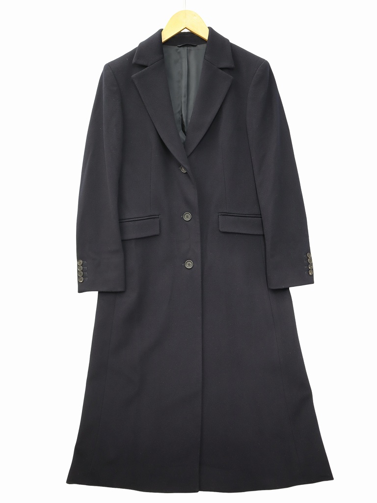 未使用品 23区 オンワード樫山 ウール チェスターコート 38(M) NAVY
