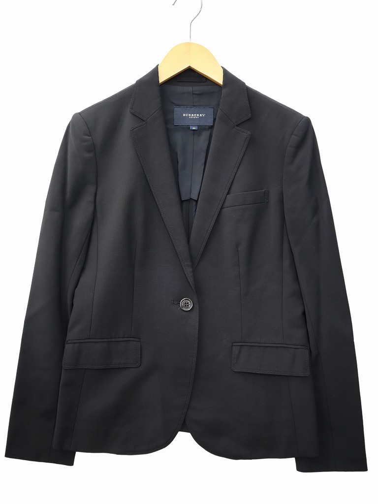 BURBERRYバーバリーロンドン　スーツ　ブラック　七分丈　サイズ違い BURBERRYバーバリーロンドン スーツ ブラック 七分丈 サイズ違い