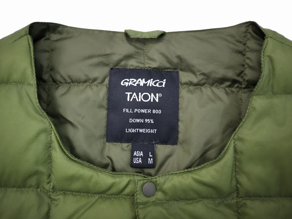 グラミチ GRAMICCI GRAMICCI×TAION INNER DOWN JACKET インナー ダウン 