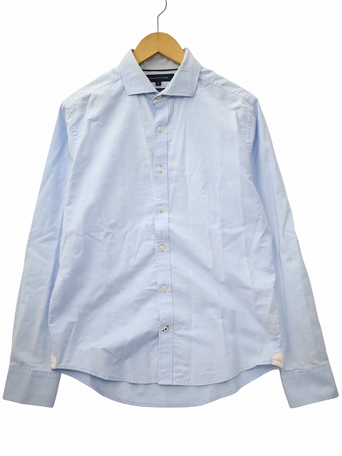 トミーヒルフィガー TOMMY HILFIGER NEW YORK FIT 長袖 シャツ M LIGHTBLUE(ライトブルー) 春秋 メンズ