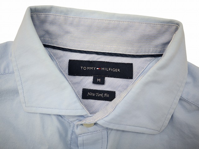 トミーヒルフィガー TOMMY HILFIGER NEW YORK FIT 長袖 シャツ M LIGHTBLUE(ライトブルー) 春秋 メンズ
