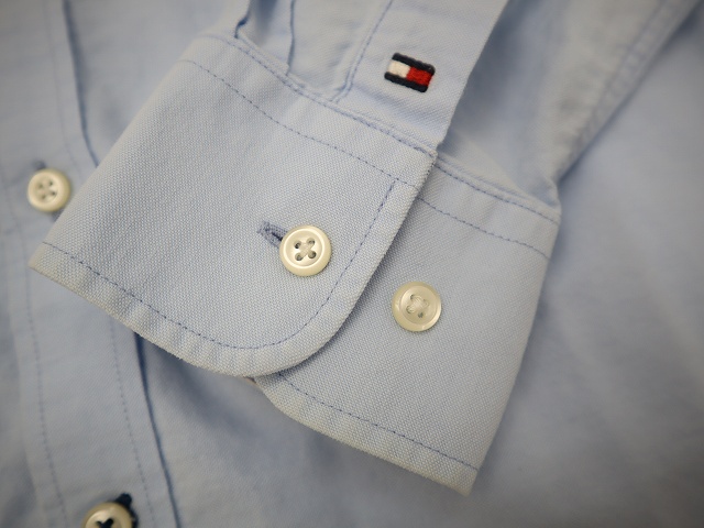 トミーヒルフィガー TOMMY HILFIGER NEW YORK FIT 長袖 シャツ M LIGHTBLUE(ライトブルー) 春秋 メンズ