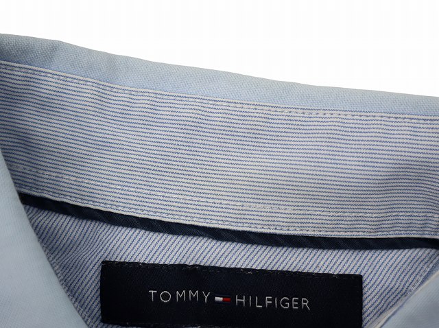 トミーヒルフィガー TOMMY HILFIGER NEW YORK FIT 長袖 シャツ M LIGHTBLUE(ライトブルー) 春秋 メンズ