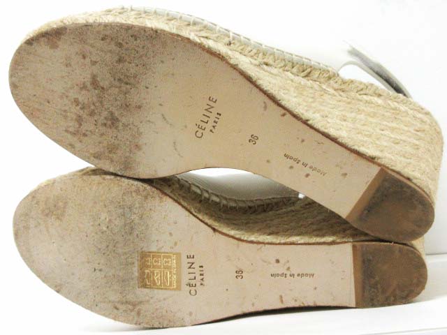セリーヌ CELINE サンダル フィービー エスパドリーユ ウェッジ