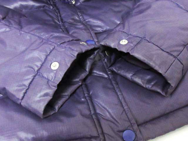 ラコステ LACOSTE ダウンジャケット フード 紫 パープル 40 ナイロン