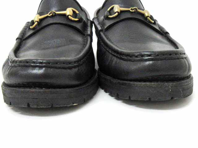 大人気☆GUCCI】黒 金具付き ビットローファー サイズ34 1/2
