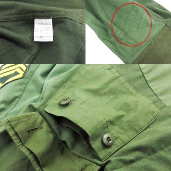 【Needles】ミリタリージャケット NEEDLES」W-NAME REBUILD MILITALLY JACKET KHAKI（テーラード