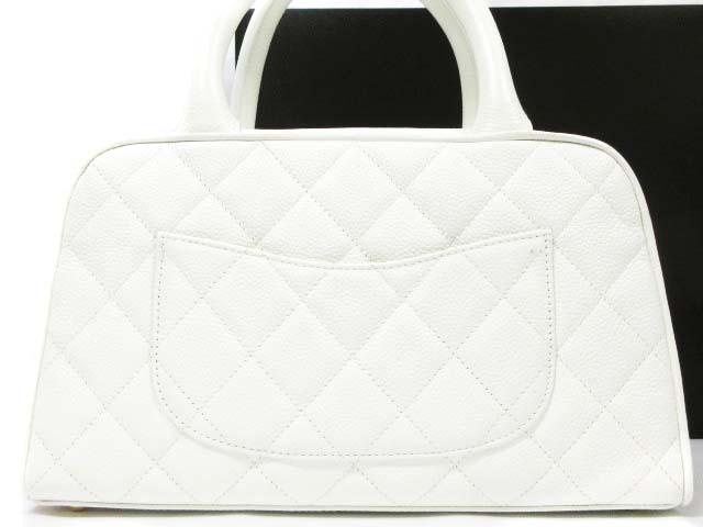 【19.5万円→】シャネル ハンドバッグ トートバッグ キャビアスキン 白 楽天市場】CHANEL シャネル キャビアスキン ココマーク チェーン