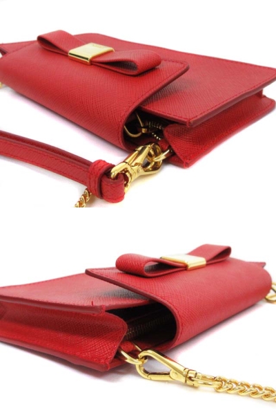 未使用品 プラダ PRADA スマートフォンケース 1ZH034 サフィアーノ 