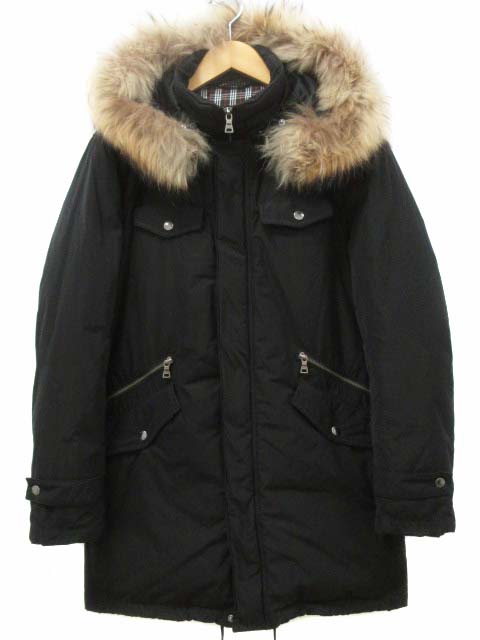 【最終価格】バーバリーブラックレーベル フード付きダウン　サイズL バーバリーブラックレーベル BURBERRY BLACK LABEL ダウン