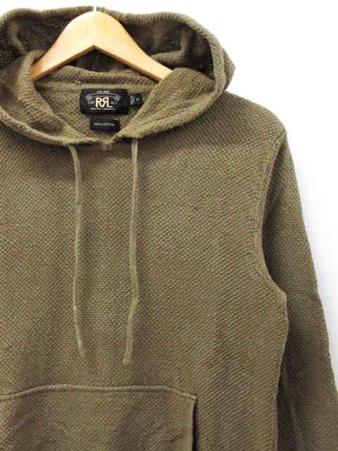 ダブルアールエル RRL パーカー プルオーバー ワッフル コットン