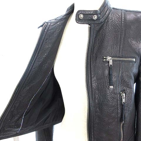 ジューシークチュール JUICY COUTURE シングルライダース レザー 