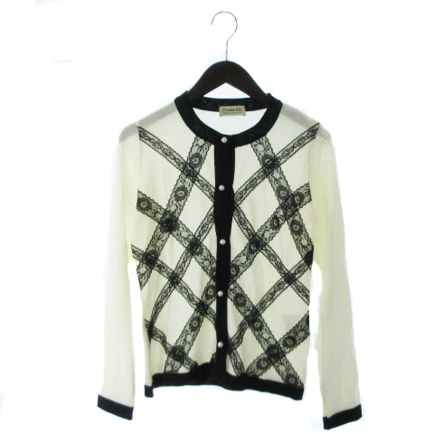 トマソステファネリ TOMASO Stefanelli カーディガン ニット レース  