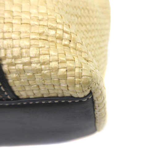 コーチ COACH 113 カゴバッグ トート ストロー ハンドバッグ