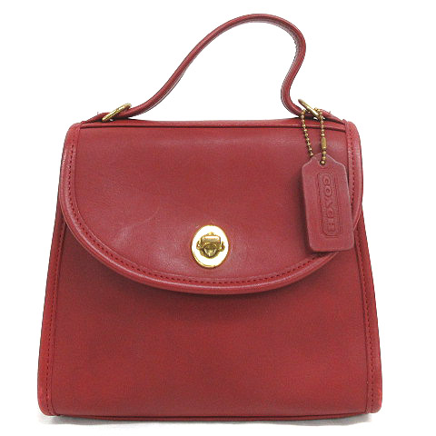 COACH レザー ハンドバッグ 9985 茶 COACH オールドコーチショルダー