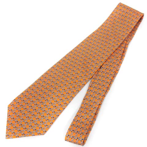 未使用品 HERMES エルメス ネクタイ メンズ ビーチチェア シルク  