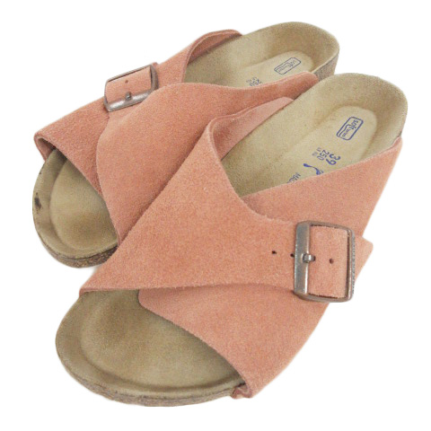ビルケンシュトック Birkenstock アローサ Arosa サンダル コンフォート ソフトフットベッド スエード 39 ピンク ブラウン 茶 レディース 0 ベクトルパーク