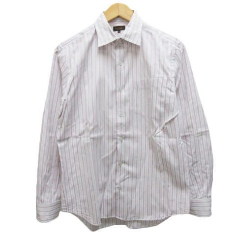 ポールスミス Paul Smith シャツ 長袖 ストライプ コットン M ピンク ホワイト 白 メンズ 0 ベクトルパーク ポールスミス Paul Smith シャツ 長袖 ストライプ コットン M ピンク ホワイト 白 メンズ 0 ベクトルパーク