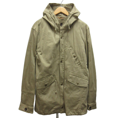 アー ヴェ ヴェ オム ミッシェルクラン A V V Homme コート モッズ フード フーディー ライナー ハーフ 48 ベージュ メンズ 0 ベクトルパーク