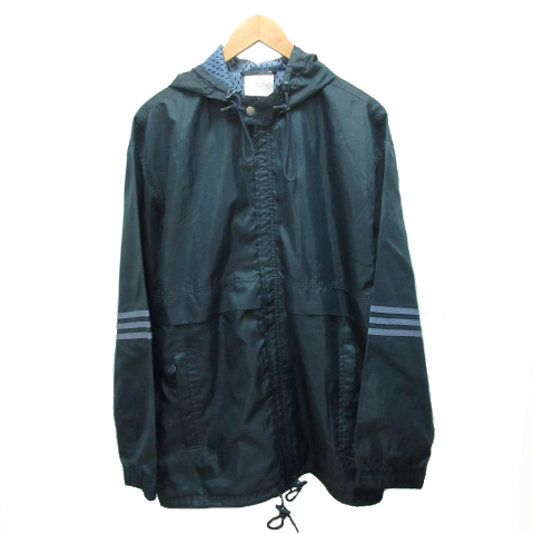 アディダス Adidas ウィンドブレーカー マウンテンパーカー ジャケット L 緑 モスグリーン メンズ 0 ベクトルパーク