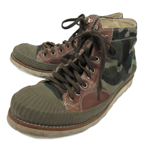 リー Lee スニーカー ハイカット 迷彩 カモフラ レースアップ 切替 キャンバス 25 5 マルチカラー メンズ 0 ベクトルパーク
