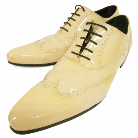 D&G エナメル あかるい ドレスシューズ ウイングチップ ドルガバ 