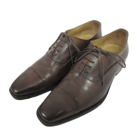 バーニーズニューヨーク Barneys New York ビジネスシューズ 革靴 内羽根 ストレートチップ 40 茶 ブラウン メンズ 0 ベクトルパーク