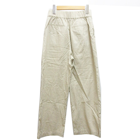 ユニクロ Uniqlo ワイドパンツ ストレート リネン混 無地 S ベージュ レディース 0 ベクトルパーク ユニクロ Uniqlo ワイドパンツ ストレート リネン混 無地 S ベージュ レディース 0 ベクトルパーク