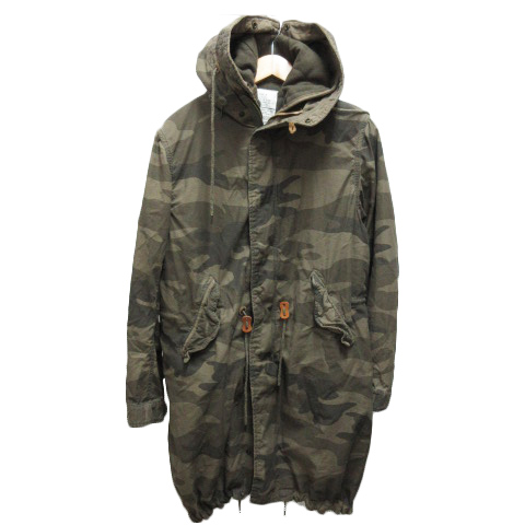 ゴア Goa モッズコート 迷彩 カモフラ ミリタリー フード ライナー付 1 カーキ メンズ 0 ベクトルパーク